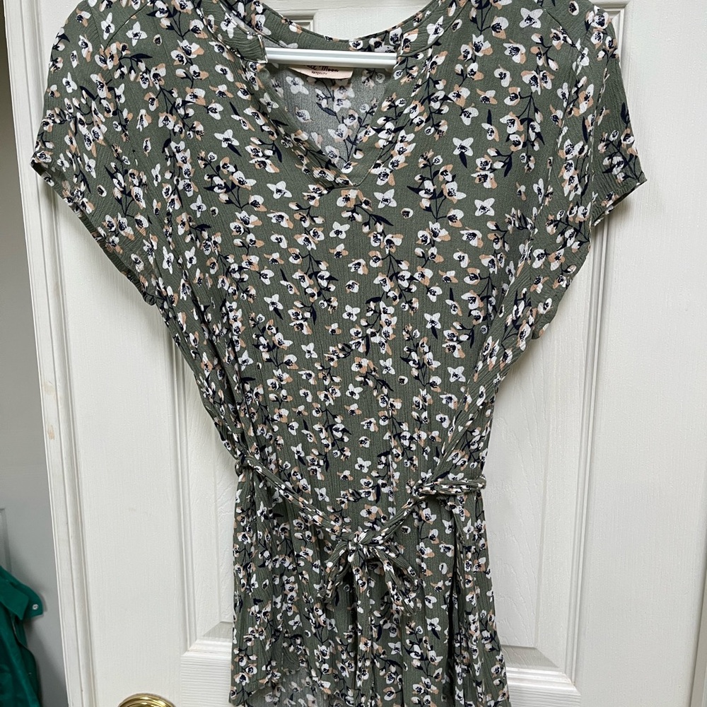 Floral Green Maternity Top S/M